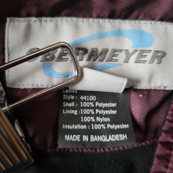 Obermeyer Women’s Quilted Zip-up Jacket, Sz 6, Burgundy, Cozy, Warm Fall Coat - Picture 7 of 9